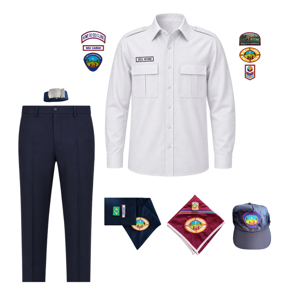 Kit de Uniforme Líder Masculino (Camisa Manga Longa) - Aventureiros